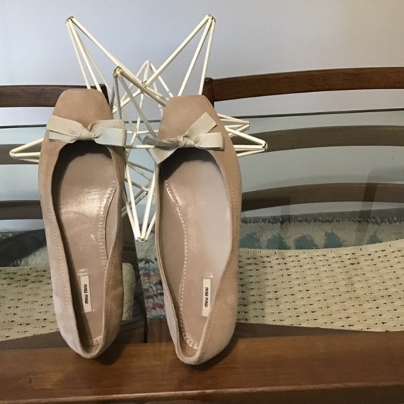 Miu Miu Suede Ballet Flats - Picture 4 of 4